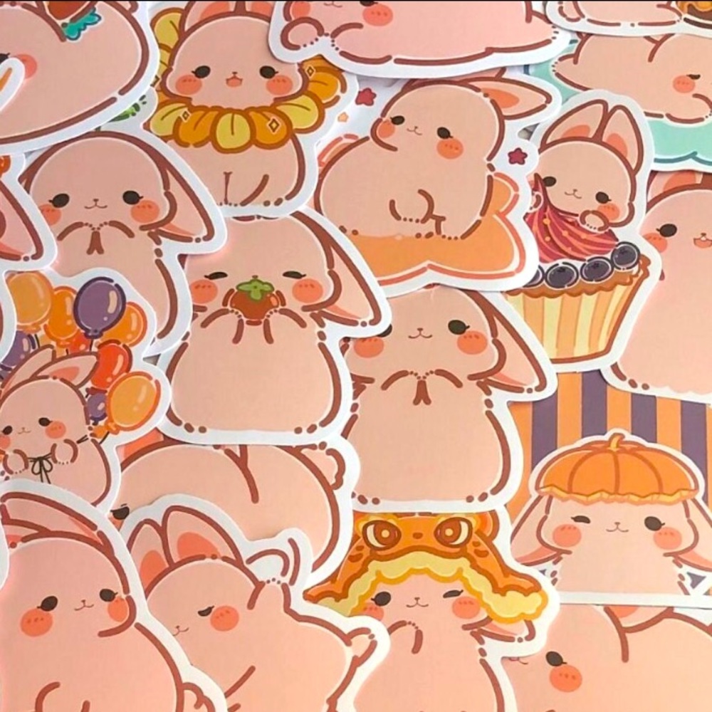 Kawaii rabbit sticker grab bag